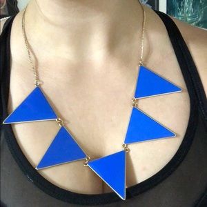 ✨ FREE W BUNDLE Statement blue triangle necklace